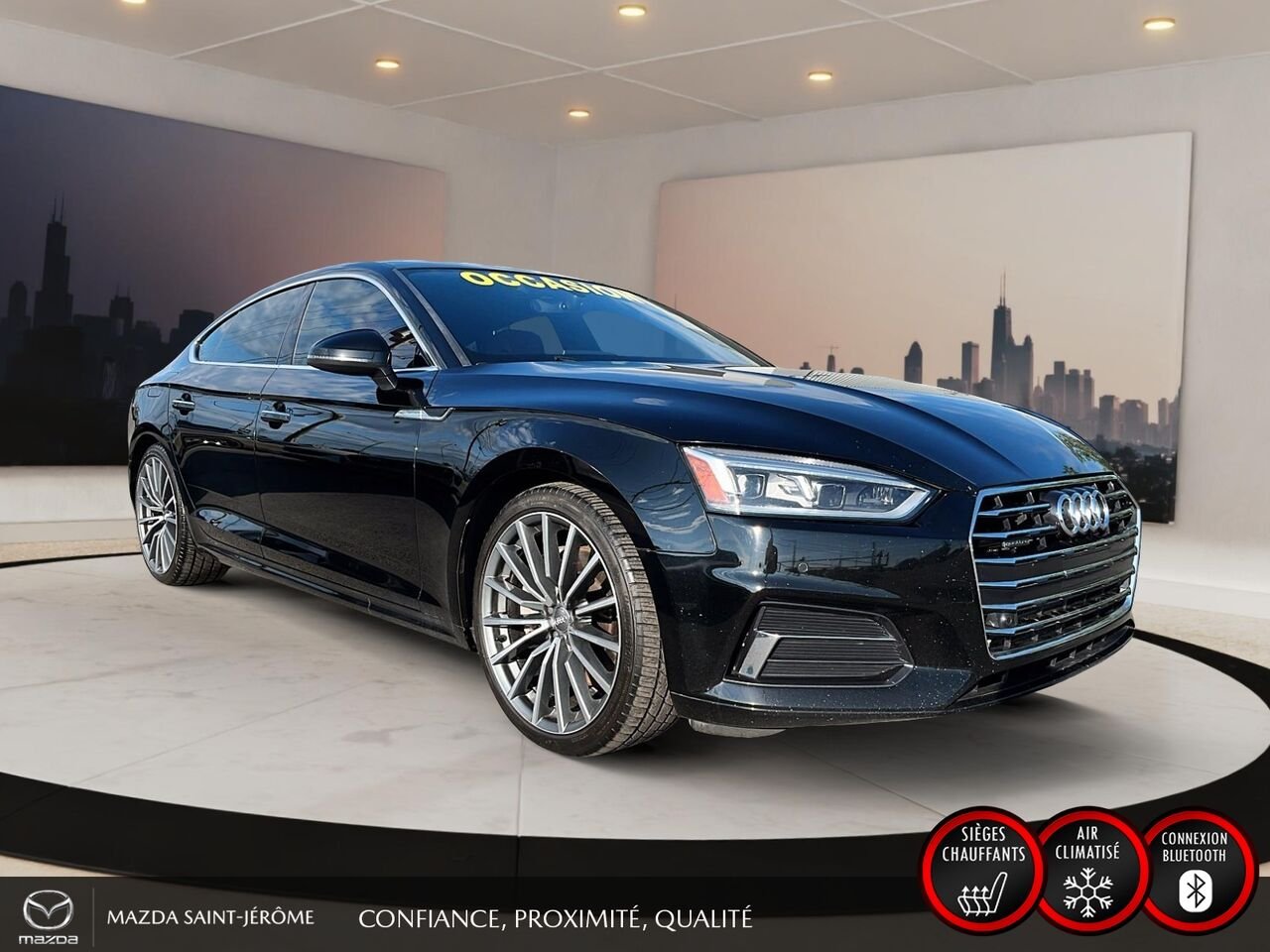 Audi A5 Sportback 2019 Noir Saint-Jérôme - photo #3