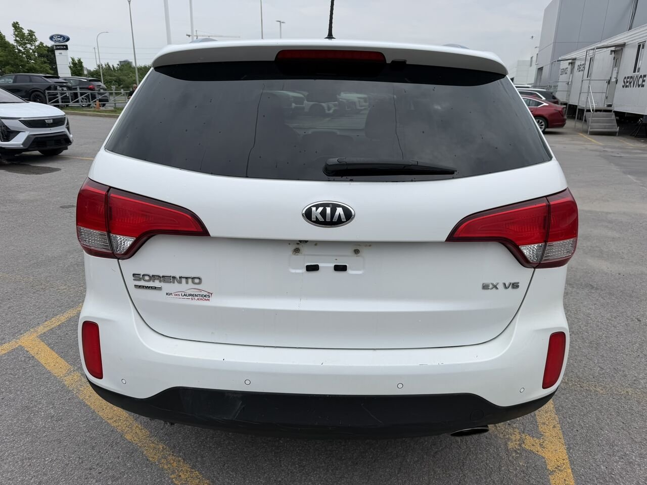 Kia Sorento EX AWD CUIR TOIT PANORAMIQUE 2015 Blanc Laval - photo #7