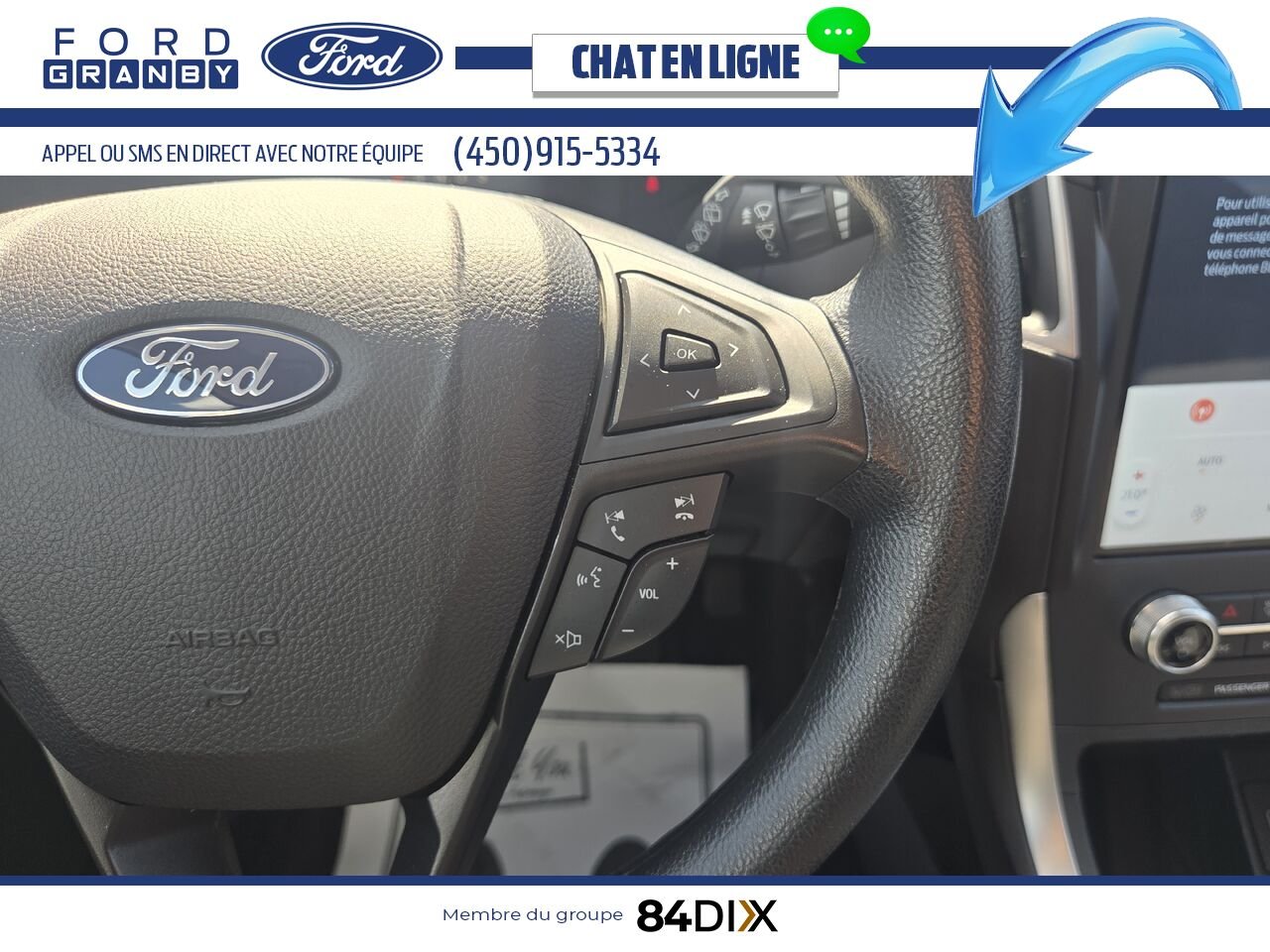 2022 Ford Edge White Granby - photo #11
