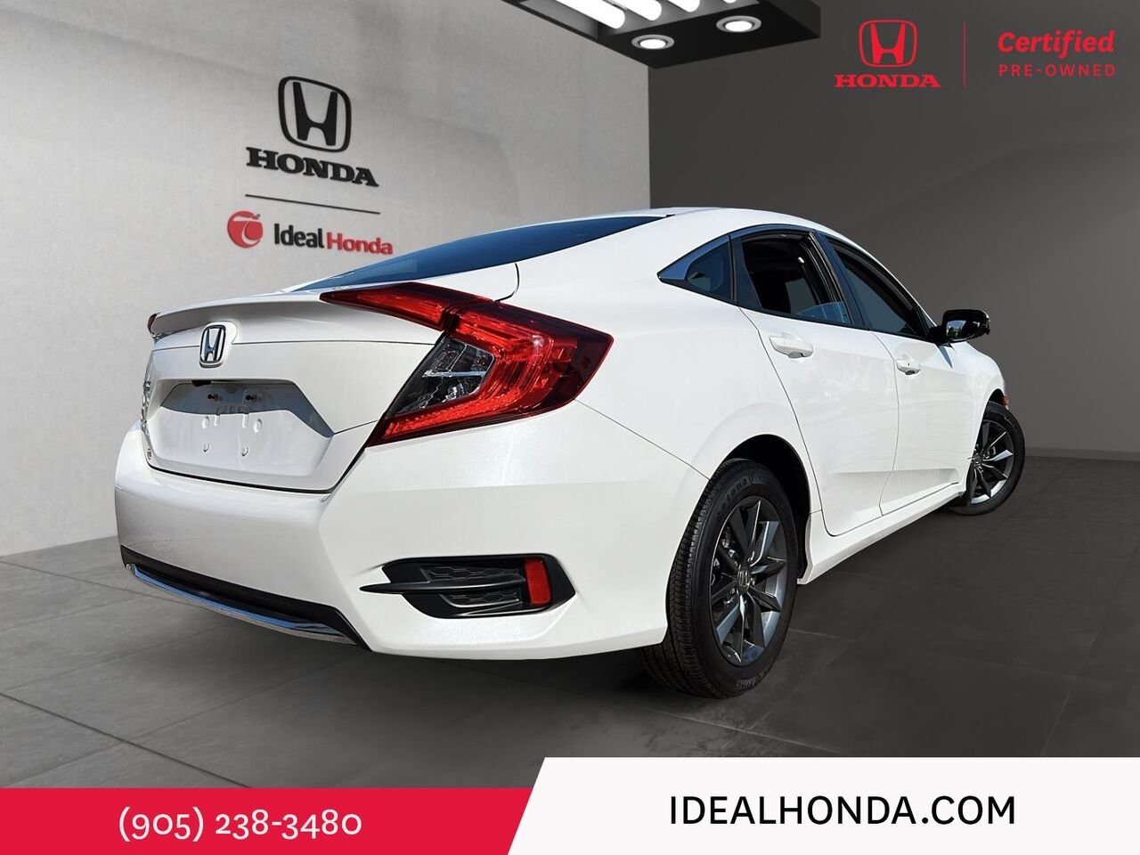 2021 Honda Civic Sedan EX CVT White Mississauga - photo #3