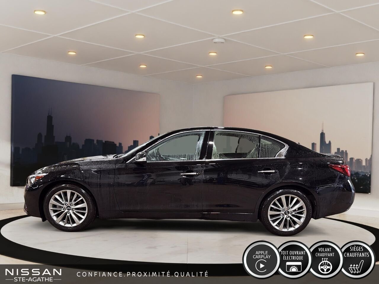 2024 INFINITI Q50 LUXE| TOIT| AWD| CARPLAY Black Saint-Jérôme - photo #5